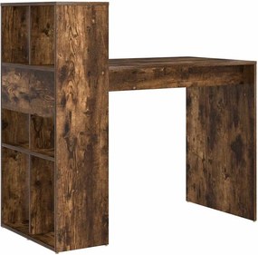 vidaXL Γραφείο Καπνιστό Δρύς 108 x 55 x 103 cm Επεξεργασμένο Ξύλο
