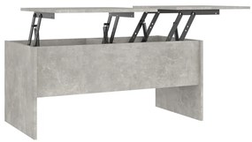 vidaXL Τραπεζάκι Σαλονιού Γκρι Σκυρ. 102x50,5x46,5 εκ. Επεξεργ. Ξύλο
