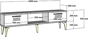 TV Stand Asimo - Sapphire Oak Sapphire Oak