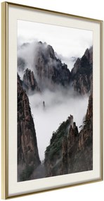 Αφίσα - Misty Valley - 40x60 - Χρυσό - Με πασπαρτού