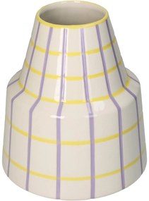 Βάζο ArteLibre Με Ρίγες Πολύχρωμο Δολομίτης 17.2x17.2x20.7cm-05150172
