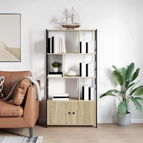 vidaXL Ράφι Βιβλίων Sonoma Δρυς 80 x 30 x 155.5 εκ Επεξεργασμένο ξύλο