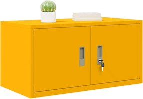 vidaXL Ντουλάπι αποθήκευσης Χαμομηλί κίτρινο 80 x 40 x 40 cm Ατσάλι