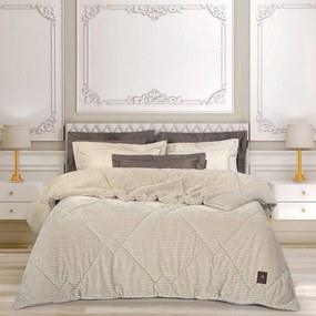 Κουβερτοπάπλωμα 3482 Sherpa Ivory Greenwich Polo Club Υπέρδιπλo 220x240cm Πολυέστερ
