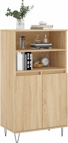 vidaXL Ντουλάπι Sonoma Δρυς 60 x 36 x 110 εκ. από Επεξεργασμένο Ξύλο