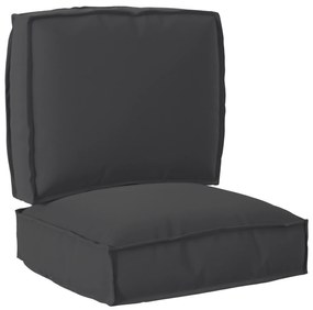 vidaXL Σετ Μαξιλαριών Πάγου 2 pcs Μαύρο 50 x 50 x 12 cm Ύφασμα Oxford