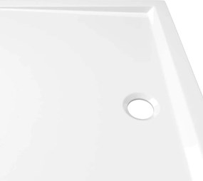 vidaXL Βάση Ντουζιέρας Ορθογώνια Λευκή 70 x 100 εκ. από ABS
