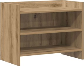 vidaXL Ντουλάπι TV 60 x 33 x 47 εκ. Artisan Δρυς Επεξεργασμένο Ξύλο