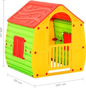 vidaXL Παιδικό Σπιτάκι 102 x 90 x 109 εκ.