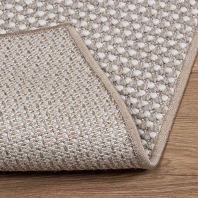 vidaXL Χαλιά χώρου LUGO Κρέμα και Ταπεί 200 x 140 cm Πολυεστέρας