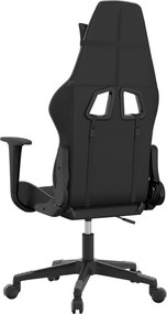 vidaXL Καρέκλα Gaming Μαύρο/Γκρι από Συνθετικό Δέρμα