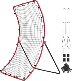 VEVOR Baseball And Softball Rebounder Net 4x5.5 ft PitchBack All Angle Fielding