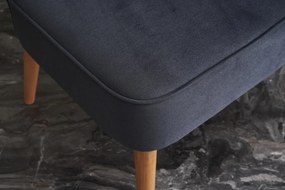 Πολυθρόνα Ανθρακί LAYLA 65x65x80