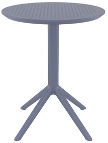 SIESTA SKY DARK GREY Φ60X74εκ. ΤΡΑΠΕΖΙ ΠΤΥΣ/ΝΟ ΠΟΛ/ΝΙΟΥ Φ60Χ74εκ.20.0728