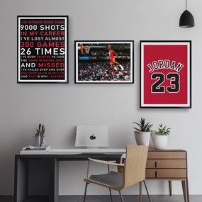 Σετ Ξύλινων Κάδρων Michael Jordan KDS019 30cm x 40cn