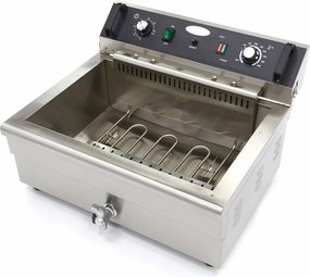 Deep Fryer - 20L - 1 Basket - with Drain Tap