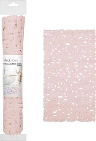 Αντιολισθητικό πατάκι μπάνιου - M0826 - 36x66cm - Light Pink - 21071