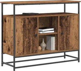 vidaXL Πλαϊνό γραφείο Παλιό ξύλο 100 x 35 x 80 εκ. Επεξεργασμένο ξύλο