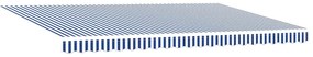 vidaXL Σκηνίτσα Αναδιπλούμενη with Μπλε και λευκό 4.5 x 3 m