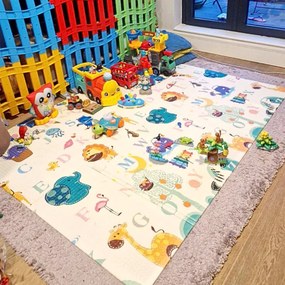 Χαλάκι 2 όψεων Δραστηριοτήτων marcus &amp; marcus Μεγάλο Playmat Αφρού ABC 200X150Χ1cm