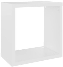vidaXL Ράφια Κύβοι Τοίχου 4 τεμ. Λευκά 26 x 15 x 26 εκ.