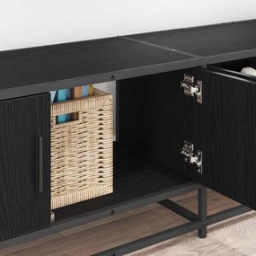 vidaXL Ντουλάπι TV Μαύρη δρυς 210 x 35 x 41 εκ Επεξεργασμένο ξύλο