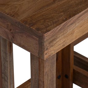 vidaXL Βάση φυτών 2 pcs Καφέ 70 x 11 x 27 εκ. Ξύλο Μαόνι