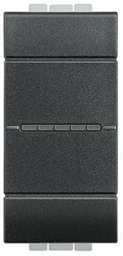Διακόπτης 1 Στοιχείου 10Α Γραφίτης Bticino Axial L4051AN Legrand-L4051AN-Ανθρακί L4051AN