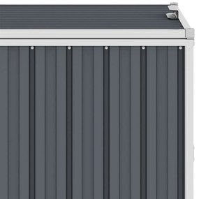 vidaXL Πλαίσιο Τριπλό για Κάδους Γκρι 213 x 81 x 121 εκ. Ατσάλινο