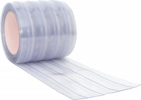 vidaXL Λωριδοκουρτίνα Διαφανής 25 μ. 200 χιλ. x 1,6 χιλ. από PVC