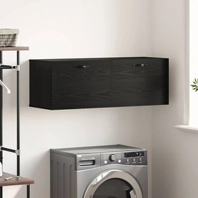 vidaXL Ντουλάπα Τοίχου Επιτοίχιο Μαύρη δρυς 100 x 36.5 x 35 cm