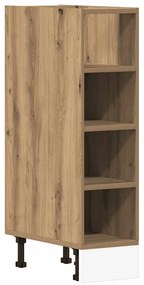 vidaXL Ντουλάπι Δαπέδου Riga Δρυς τεχνίτης 20x44,5x81,5εκ. Μοριοσανίδα