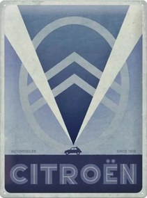 Μεταλλική πινακίδα Citroen 2CV Logo, (30 x 40 cm)