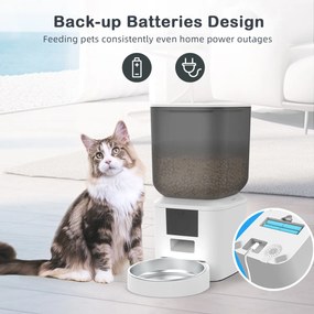 BRUNO smart ταΐστρα κατοικίδιων BRN-0269, 7L, WiFi, λευκή