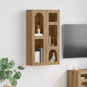 vidaXL Κρεμαστό ντουλάπι με ράφι ELST Artisan Oak 59 x 20 x 100 εκ