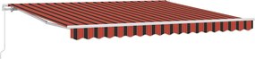 vidaXL Αναδιπλούμενη τέντα Πορτοκαλί 400 x 350 εκ