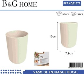 Θήκες οδοντόβουρτσας πλαστικές σε σετ 5Χ - Beige - 21579