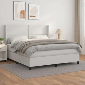 ΚΡΕΒΑΤΙ BOXSPRING ΜΕ ΣΤΡΩΜΑ ΛΕΥΚΟ 160X200ΕΚ.ΑΠΟ ΣΥΝΘΕΤΙΚΟ ΔΕΡΜΑ 3132448