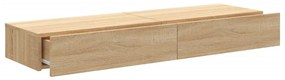 vidaXL Έπιπλα Τηλεόρασης με LED 2 τεμ. Sonoma Δρυς 60x35x15,5 εκ.