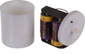 Κερί Αφιέρωσης Με LED Κόκκινο/Χρυσό Πλαστικό 7x12.5cm Μπαταρίας