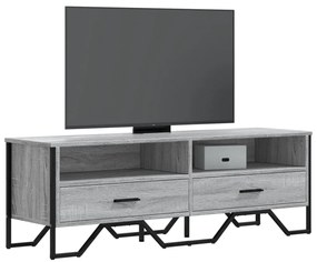 vidaXL Έπιπλο Τηλεόρασης Γκρι Sonoma 122x34x41 εκ. από Επεξεργ. Ξύλο