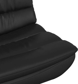 vidaXL Περιστρεφόμενη καρέκλα Μαύρο 63 x 75 x 76 εκ Τεχνητό Δέρμα