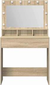vidaXL Τραπέζι περιποίησης Δρύς Sonoma 75,5 x 41 x 135 εκ.