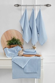 Kitchen Towel Set (10 Pieces) Lola - Light Blue Light Blue