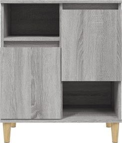 vidaXL Ντουλάπι 2 τεμ. Γκρι Sonoma 60x35x70 εκ. από Επεξεργασμένο Ξύλο