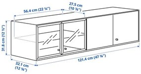 BOASTAD σύνθεση αποθήκευσης TV, 121x42 cm 095.352.10