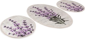 Bathmat Set (3 Pieces) Lavender Multicolor