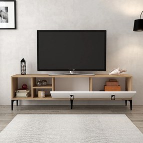 Έπιπλο Τηλεόρασης Sapphire Δρυς / Λευκό DEDRON 180x35x18