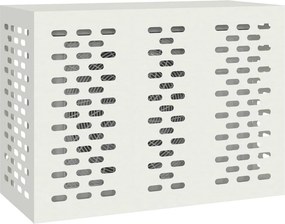 vidaXL Κάλυμμα κλιματιστικού Λευκό 110 x 50 x 80 cm