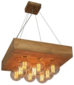 Φωτιστικό Οροφής - Ράγα HL-236-1P-9 77-3032 Benzai Wooden  Homelighting Wood